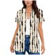 thumbnail image 3 of TaTaai Womens Spring Summer Cardigan Short Sleeve Casual Top Lightweight Print Button Down Pocket Detail Loose Fit Blouse Gift, 3 of 5