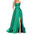 Plus Size Wedding Dresses for Women 2024 Satin Elegant Sling formal