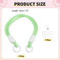 thumbnail image 2 of Phone Wrist Strap, Braided Hand-Free Cell Phone White Hook Lanyard, Colorful Keychain Wristlet for Women Smartphones Purse Accessories, Green/White, 2 of 7
