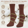 thumbnail image 6 of Loritta Women Crew Socks, Soft Cotton Dress Socks Pack Athletic Socks for Women, Size 9-11, 8 Pairs, 6 of 7