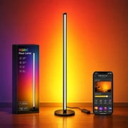 LED Floor Lamp, RGB+IC Corner Lights 1000LM Dimmable for Home Bedroom Living Room & Gift
