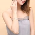 thumbnail image 4 of Pulsera de plata 925 para mujer, estilo bohemio, tamaño ajustable, brazalete de hoja abierta, regalo de joyería de moda para mujeres y niñas para cumpleaños, Navidad y vacaciones LingWen 9024719121970, 4 of 5