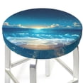thumbnail image 3 of Disketp Night Sky Beach Scene Funda Redonda para Taburete, Funda de Cojín para Silla de Bar Suave y Elástica-14 inch, 3 of 7