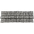 thumbnail image 5 of VHC Brands Annie Buffalo Check Cotton Farmhouse Kitchen Curtains Rod Pocket Hanging Loops Ruffling 16x60 Valance, Black Country, 5 of 8