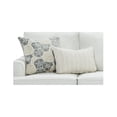 thumbnail image 5 of Southern Home Furnishings Max Pearl Polypropylene Sofa in White Finish, 5 of 7