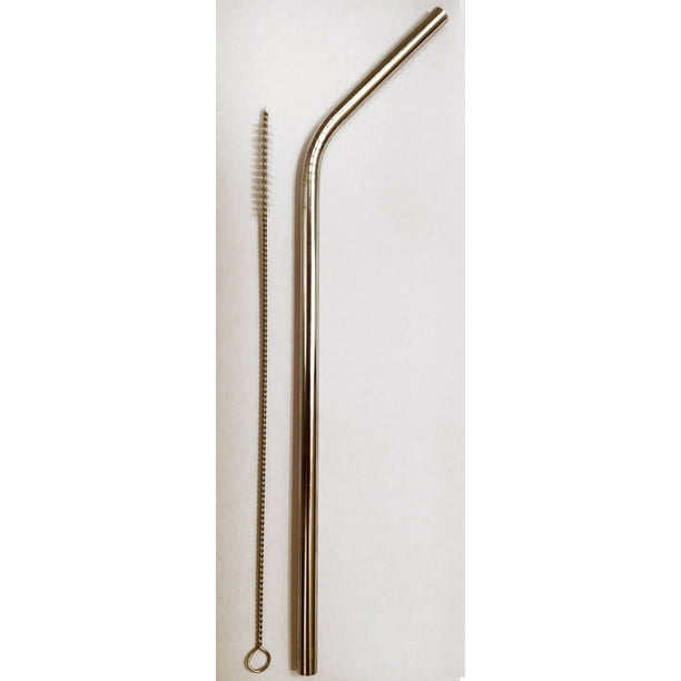 Reusable Straw Stainless Steel Drinking 1 metal straw + Cleaner