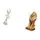 thumbnail image 5 of Figura de escritorio de bailarina, estatua de león, adorno de resina, escultura de arte moderno, ideal para la oficina, el hogar, la decoración de est, 5 of 8
