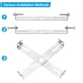 thumbnail image 4 of Unique Bargains 110mm Ceiling Light Plate Kit Light Fixture Mounting Bracket Plate Steel Crossbar for Pendant Wall Light 2 Set, 4 of 7