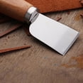 thumbnail image 4 of Cuchillo de corte de cuero perfecl con mango de madera marrón 16 cm, 4 of 6