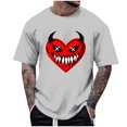 thumbnail image 1 of Blusas y camisas de manga corta y cuello redondo para hombre. Blusas/camisetas de manga corta con cuello redondo y estampado de Halloween para hombre. Blusa para hombre., 1 of 4