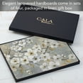 thumbnail image 7 of Cala Home "Blossoms" 4-Pack Premium Decorative Hardboard Cork Back Tabletop Placemats, 7 of 7