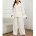 thumbnail image 1 of Weiqiqre Ensembles de Pyjama pour Femmes Ensemble de Pyjama en Satin à Manches Longues pour Femmes, Ensemble de Pyjamas en Satin pour Femmes, Ensemble de Pyjama en Satin pour Femmes, 1 of 6