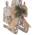 thumbnail image 3 of Seasonal LLC Sutton Fluted Flameless LED Pillar Candle 3 x 5 | 3D Moving Flame | Adjustable Brightness | Battery Operated | Flickering Flame | Real Wax Body, Gold, 3 of 3