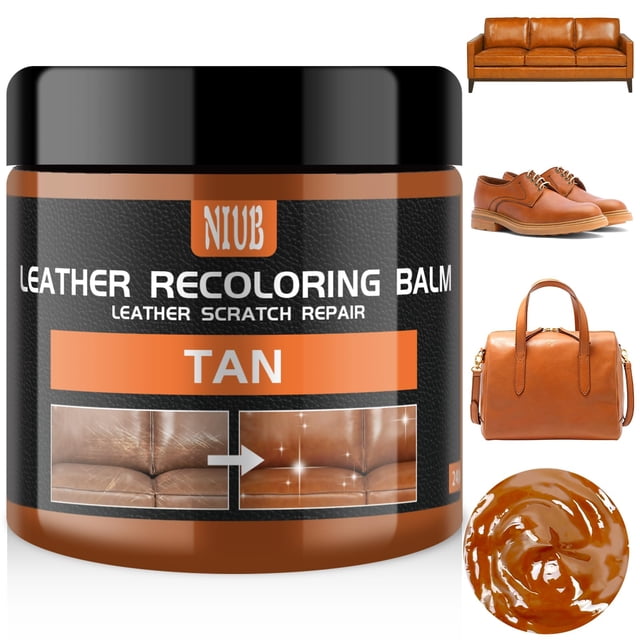 Bálsamo recolorante de cuero NIUB Leather Color Restorer-Tan