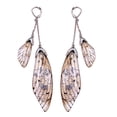 thumbnail image 1 of CNKOO Fairy Cicada Butterfly Wings Earrings Fantasy Tassel Jewelry Gradient Colorful Rhinestone Sequins Long Drop Earrings, 1 of 3