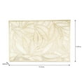 thumbnail image 3 of Home Details Set of Four Pear Leaf Laser Cut Table Place Mat, Gold, 3 of 5