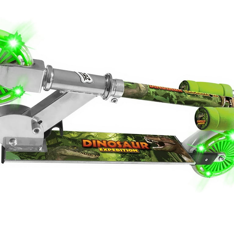 OZBOZZ Dinosaur Foldable Scooter - Light up Wheels - Ages 5