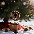 thumbnail image 4 of Lunxisen 2 Pcs Christmas Tree Nativity Scene with Figurines, Christmas Holy Family Nativity Scene for Xmas Decor Gift, Tabletop Decorative Christmas Ornaments, 4 of 5