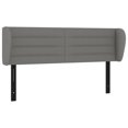 thumbnail image 4 of vidaXL Headboard with Ears Dark Gray 79.9"x9.1"x46.5"/50.4" Fabric, 4 of 35