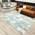 thumbnail image 2 of Teal Starfish Seaweed Print Pattern Area Rug, Coastal Nautical Ocean Themed Indoor Non-Slip Kids Rugs, for Room Sofa Living Room Mat Bedroom Home Decor Floor Mats,5x7ft, 2 of 6