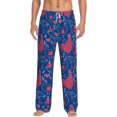 thumbnail image 2 of Kdxio Chicken and Rooster Print Men's Sleep Pajama Pant Lounge Pants with Pockets, 2 of 8