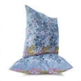 thumbnail image 2 of Papillon Paradise Indoor/Outdoor Pillow with Removable Cover in Blue 26x26, 2 of 6