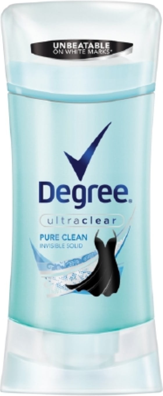Degree Frauen Anti-Transpirant Deodorant Invisible Solid – Dusche Reinigen, 2,6 Unzen, 3er Pack
