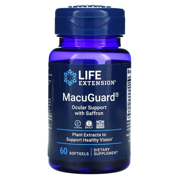 Life Extension MacuGuard, Ocular Support with Saffron, 60