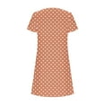 thumbnail image 4 of mfyjkho Vestidos para mujer, Vestido informal de verano con mangas de hojas y escote hueco para mujer, falda larga Vestidos festivos s, 4 of 5
