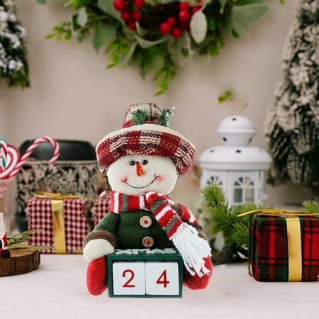 

Christmas Calendar Old Man Snowman Figurine Ornaments Christmas Calendar Ornaments Cartoon Ornaments Cute Calendar Ornaments Christmas Calendar