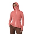 thumbnail image 3 of XINPING Women's UPF 50+ Sun Protective Hooded Jacket Ice Silk Jacket Breathable Long Sleeve Shirt for Summer Outdoor Activities, 3 of 9