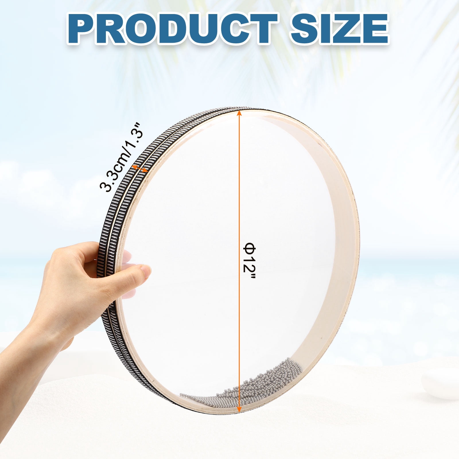 12 Inches Ocean Sea Wave Sound Drum Musical Instruments Percussion Hand Drums