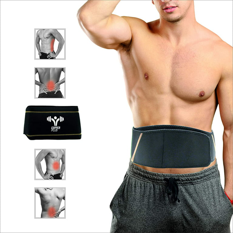 Copper Compression Recovery Back Brace - #1 Guaranteed Highest Copper Content with Infused Fit. Lower Back Lumbar Support Belt