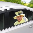 thumbnail image 2 of HUGFEGWE Queen Car Window Decal, Queen Car Window Cling, Queen Elizabeth Car Sticker, Funny Sticker Window Decal for Vehicles Automotive Stickers, Waterproof Car Decal Decoration CJB91-6975, 2 of 9