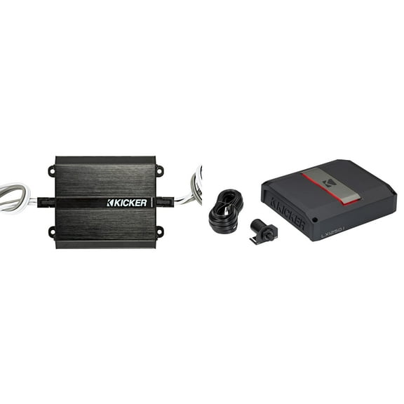 Kicker LX1250.1, 46KISLOAD2 Smart Radio Interface,  1250w Mono Class-D Subwoofer Amp (51LX12501)