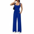 thumbnail image 5 of Idoravan Lounge Sets for Women Loose Tank Top Wide Leg Pants Soft Comfy Pajamas Set 2-Piece Outfits, 5 of 6