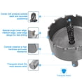thumbnail image 3 of Uxcell Metal Hole Saw  Carbide Cutter 63mm / 2.49" Dia for 10mm Thick Stainless Steel, Metal, 3 of 7