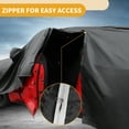 thumbnail image 4 of Funda para auto impermeable para todo clima, protección exterior completa contra el sol y la lluvia, con tiras reflectantes, negra para Honda Civic Sedan, 4 of 5