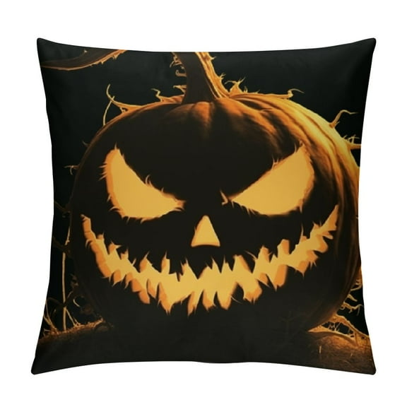 Patifu Nightmare Before Christmas Square Throw Pillow Case Decorative Cushion Cover Pillowcover for Sofa Halloween Throw Pillow Covers (9) 12x12in