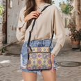thumbnail image 5 of Rchsomd Boho Mandala Floral Print Shoulder Handbag for Women Small Crossbody Bag PU Leather Satchel with Adjustable Wide Strap for Shopping Working, 5 of 7