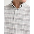 thumbnail image 3 of Free Assembly Men's Oxford Woven Shirt With Long Sleeves, Sizes XS-3XL, 3 of 5