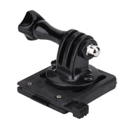 NFTIGB Tactical Military Helmet Fixed Mount Base Adapter Bracket Holder for Hero Camcorder Action Cameras, Durable Nylon Construction, 90 Degree Rotation, Black, 1 Count