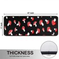 thumbnail image 5 of Kitchen Rugs Sets Of 2,Red Mushroom Polka Dot Black Pattern Anti Fatigue Kitchen Mat Rugs Non Slip Washable,Decorative Kitchen Floor Mats for Kitchen,Sink,Laundry,17"x47"+17"x47", 5 of 5