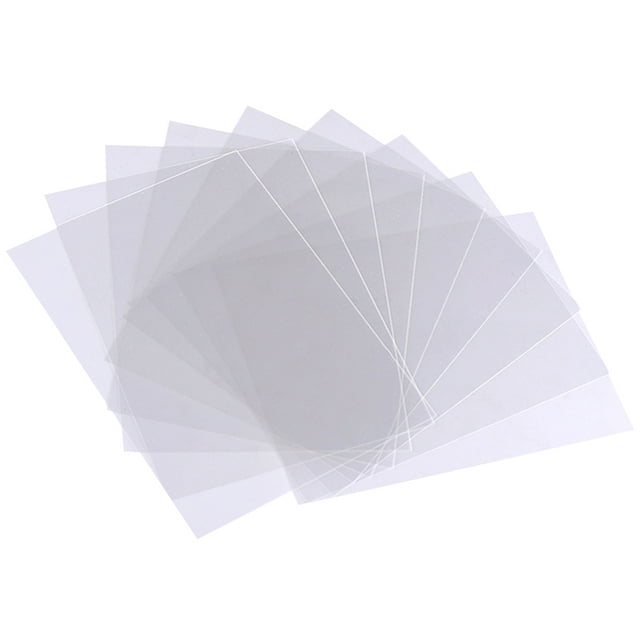 12PCS Transparent Plastic Films PET Sheets Convenient Insulating Strips for Home Window (A4 Size)