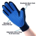 thumbnail image 4 of Pet Grooming Gloves Hair Removal Mitt Pet Deshedding Brush Massage Tool for Dogs Cats (One Pair), 4 of 6