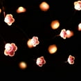 thumbnail image 7 of 10ft 30 LEDs Flower String Lights Fairy 3D Cherry Blossom String Lights Wire Battery Powered String Lights for Valentine's Day Wedding Nursery Girls Bedroom Decoration, 7 of 7