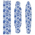 thumbnail image 4 of 44"x10" Skateboard Grip Tape Protector Sheets Nonslip Protection Griptape Sheet for Outdoor Sports Blue Floral Pattern, 4 of 7