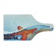 thumbnail image 1 of Starfish Cutting Board, Foaming Ocean Waves Graphic with Scallops and Seastar and Pebble Stones Bubbles, Tempered Glass Cutting and Serving Board, Wine Bottle Shape, Multicolor, by Ambesonne, 1 of 1