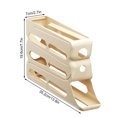 thumbnail image 3 of Ovzne Terrace Storage Box Card Storage Box 4 Tiers Eggs For Fridge Auto Rolling Fridge Eggs Organizer Space-Saving Eggs Dispenser 30 Eggs Fridge Eggs Rack Large Capacity Eggs Dispenser Visual Storage, 3 of 5