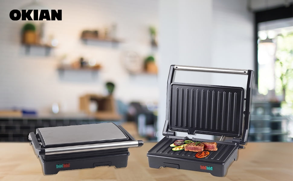 panini press with ceramic plates